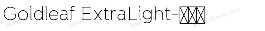 Goldleaf ExtraLight字体转换